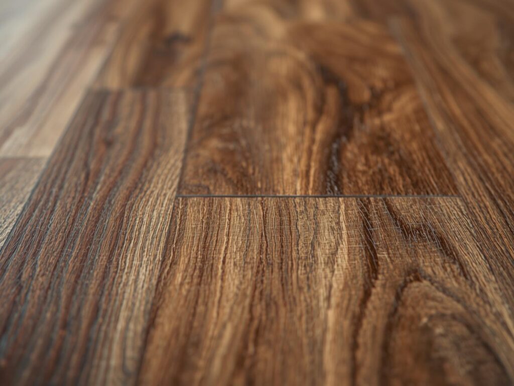 Vinylboden mit Holzstruktur dunkel