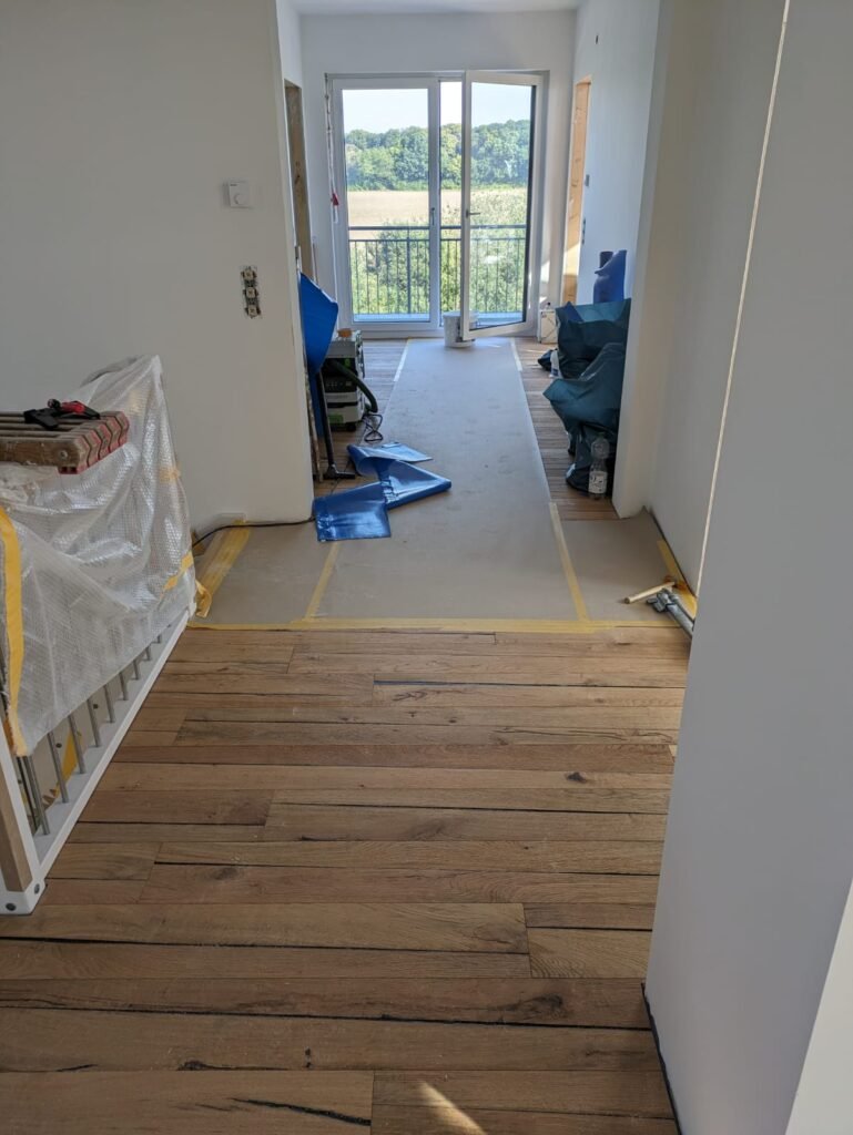 Vinylboden Altholzoptik Treppenhaus in Greifswald