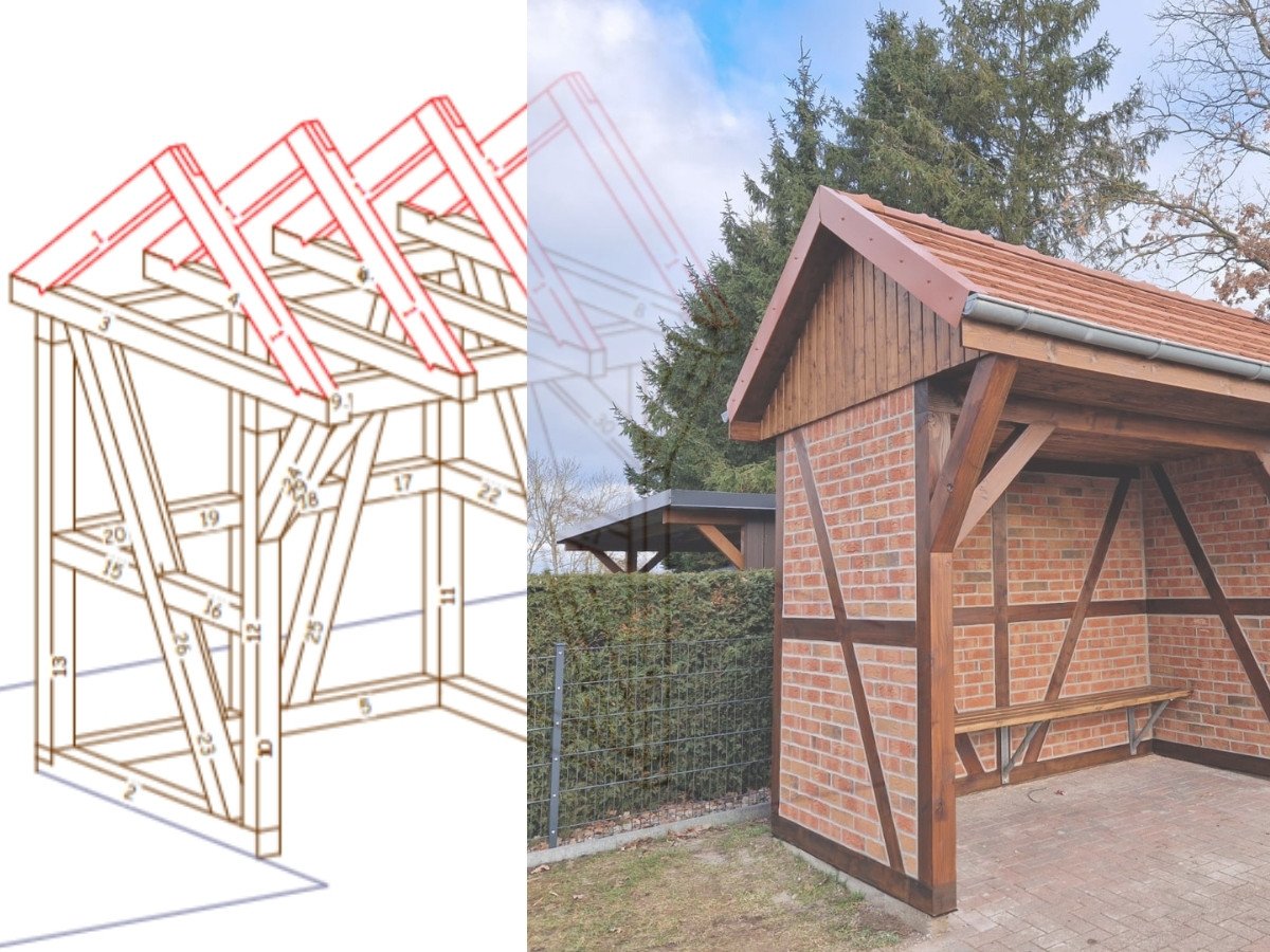 Buswartehaus in Sanzkow - Von der Planung bis zur Fertigstellung