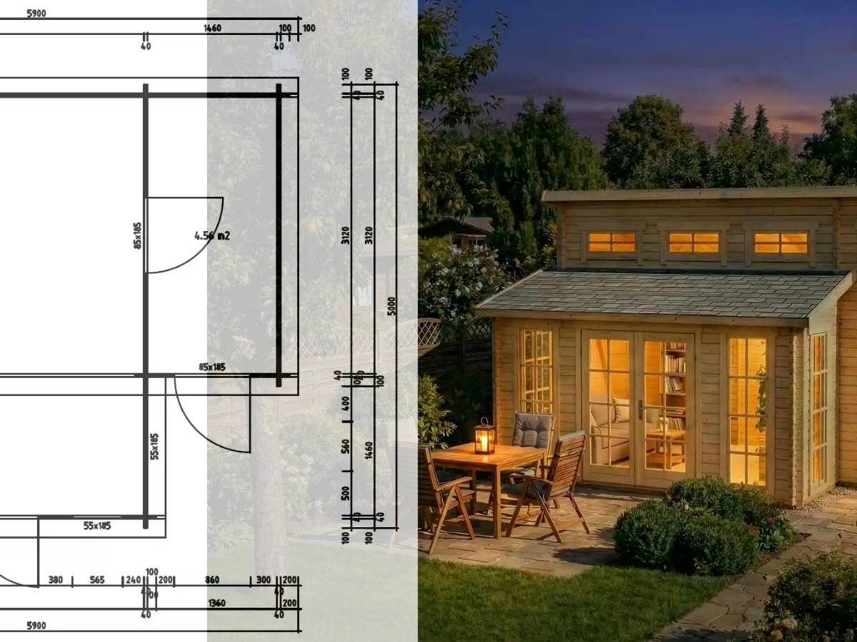 Gartenaus bauen, von der Planung bis zur Fertigstellung