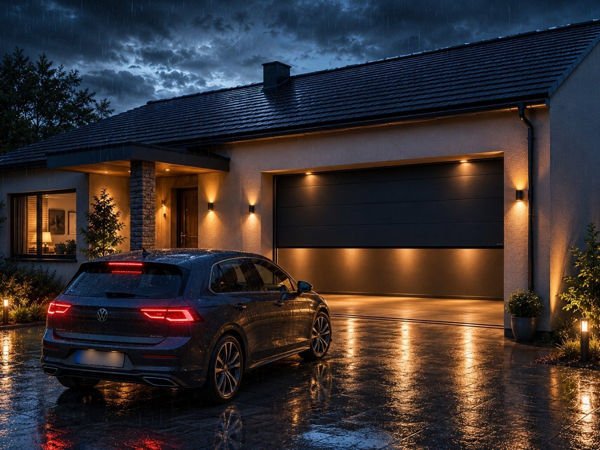 Sektionaltor mit elektrischem Antrieb und Smart Home Steuerung