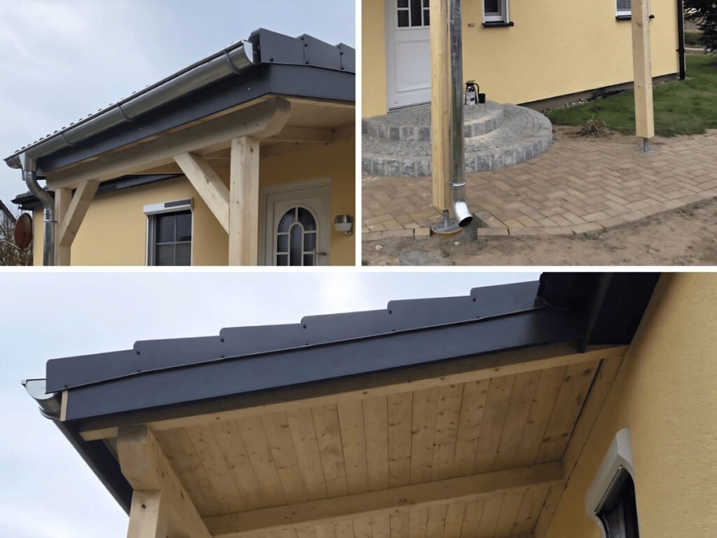 Vordach Haustür aus Holz in Kummerow bei Demmin
